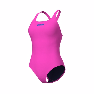 Arena - Woman's Team Swimsuit Swim Pro Solid Shocking pink - Blue River