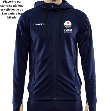 Craft - SvømDanmark - Evolve jacket hoodie Herre