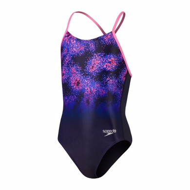 Speedo - Girls Placement Lane Line Back