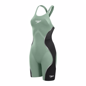 Speedo - Fastskin LZR Pure Intent 2.0 Openback Kneeskin  (Green/black)