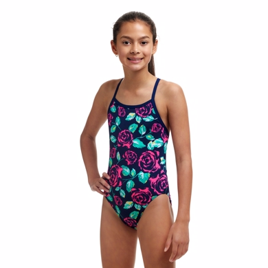 Funkita - Girl's Single Strap One Piece - Feeling Rosy 