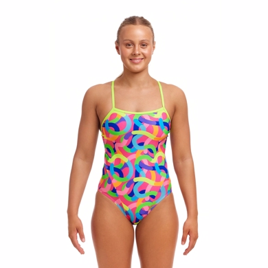 Funkita -  Ladies Single Strap One Piece - Curly Wurly